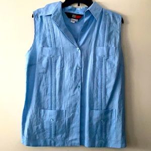 D’accord vintage blue top